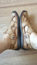 Sandalias clásicas de verano para hombre, zapatos de piel auténtica suaves transpirables, sandalias romanas para playa, zapatillas bohemias