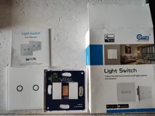 NEO COOLCAM NAS-SC01Z z-wave Más de Interruptor de Pared Light 2CH Gang Inalámbrico de Control Remoto Inteligente Domótica Z Interruptor de la luz