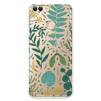 

Stand case costume drawing Leaves WP022 for Huawei P Smart