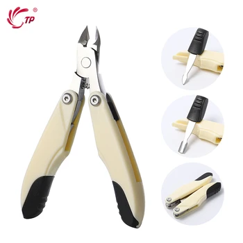 

TP 3 in 1 Stainless Steel Nail Cuticle Pusher Dead Skin Nail Clippers Cutter Remover Tool Nail Scissors Pedicure Manicure Pliers