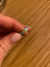 Bamoer-Anillos abiertos para dedos de mujer, de Plata de Ley 925 geométrica, esmalte colorido, banda ancha, anillo de tamaño libre, joyería BSR126