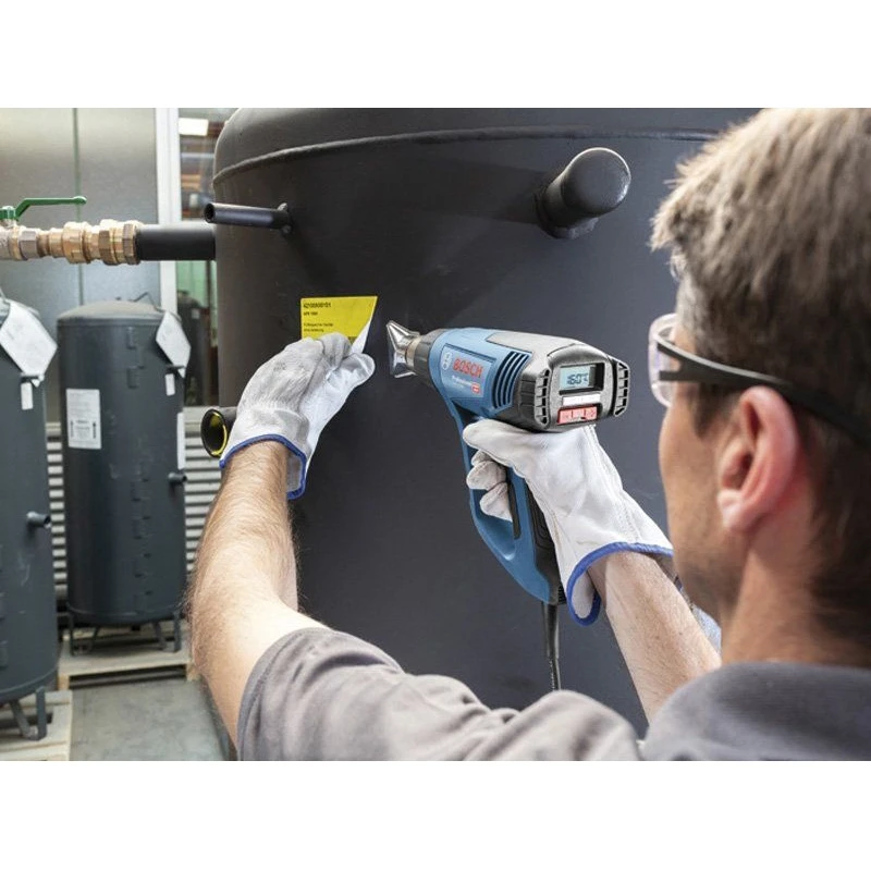 Фен технический BOSCH GHG 23-66 (2300 Вт; температура 50-650 °C; 10 скоростей; плавная регулировка температуры; возможно