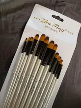 Pinceles para pintar con acuarela, accesorio de pelo, nailon, para manualidades, aprendizaje pintura al oleo, acrílica, suministros, juego de 12 unidades