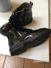 Nuevos zapatos, botas infantiles para talla para niños 21-37 Martin botas de chica de cuero de la PU impermeable de invierno de nieve zapatos chicas botas