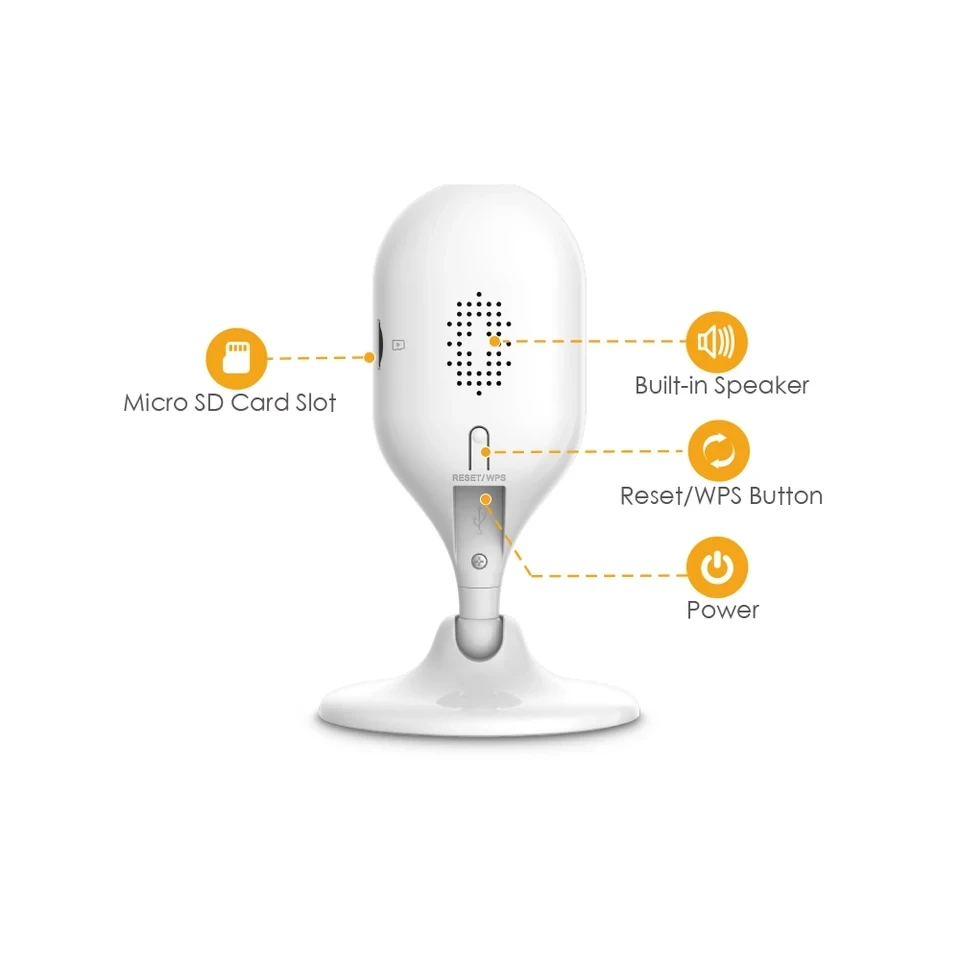 Dahua Imou IPC-C22P 2MP Caméra IP Sans Fil H.264 1080P APP Infrarouge De  Vision Nocturne Support 64G Carte SD britannique