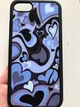 Iretmis-funda de silicona con diseño de Corazón Púrpura para iPhone, protector de móvil con diseño de remolino para iPhone 6 6S 7 8 Plus X Xs XR 11 12 Mini Pro Max, 5 5S SE 2020