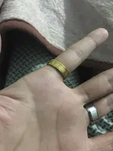 Letdiffery-anillo de acero inoxidable para hombre y Mujer, sortija con números romanos, Color dorado, para motorista