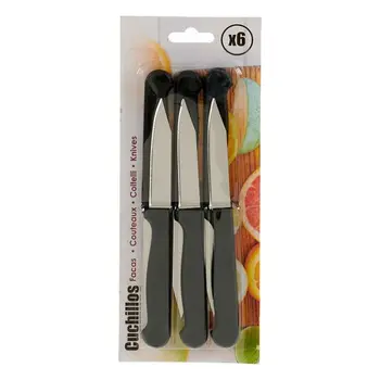 

Knife Set Black (1,2 x 24 x 9,5 cm) (6 pcs)