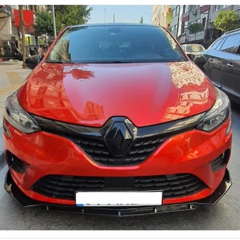 

For Renault Clio 5 Accessories Renault Clio 5 Front Bumper Attachment Piano Black 3pcs