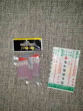 10 unids/bolsa 4,5*40mm luciérnagas para pesca flotador luz fluorescente luces de barra flotante de noche barra que brilla en la oscuridad
