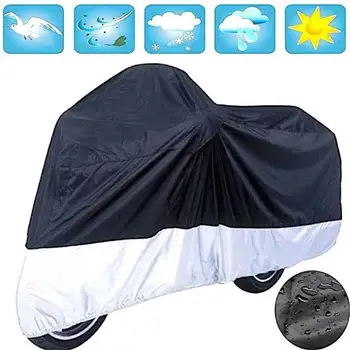 

Motorcycle cover with elastic waterproof cover scooter motorcycle nylon size XL