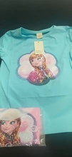 Camisetas de verano para niñas, ropa con lentejuelas mágicas que cambian de gráfica, Elsa y Anna, de algodón, informal, de moda, 1 Uds.