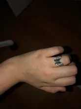 Foxanry-anillos de mariposa de Plata de Ley 925 para mujer, joyería fina Vintage Punk, accesorios para fiesta de cumpleaños, regalos