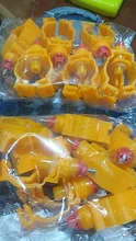 Clip Drinker Drinking-Equipment Nipple Automatic Plastic Red Chicken 360-Degree 10-Pcs