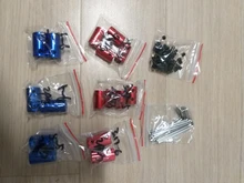 Acoplador de eje rígido de aluminio, acoplador de Motor de acoplamiento rígido de 2mm/3mm/3,17mm/4mm/5mm/6mm/6,35mm/7mm/8mm/10mm