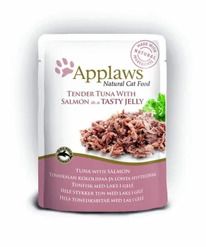 

Applows pauches for Cats "tuna pieces with salmon in jelly" 0,07 kg x 12 PCs