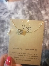 12 collares con signo del zodiaco para mujer, colgante de constelaciones, cadenas de oro, Gargantilla, joyería de moda