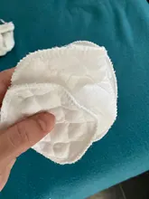 12 Uds reutilizable blanco almohadillas de lactancia para pecho lavable suave y absorbente bebé la lactancia materna impermeable pecho almohadillas 3 capas de algodón puro