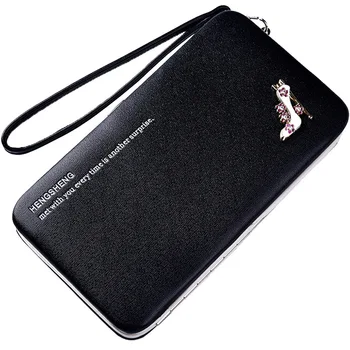 

Multifunction Women Wallet Long Section PU Leather Bowknot Girls Brand Purse Popular Handy Ladies Hand Wallet Mobile Phone Bag