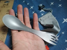 Titanium Spoon Tableware Fork Ultralight Tito Outdoor Camping Picnic Pure