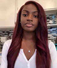 Topodmido rojo oscuro 99j Color frente de encaje pelucas con minimechones 13x4 recto pelucas de cabello humano Remy peruano Cierre de encaje de pelo peluca