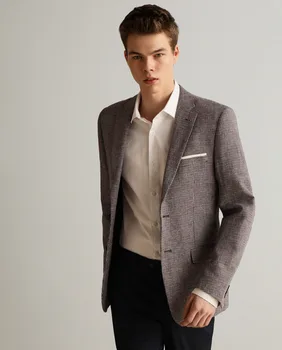 

American man slim blue