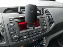 Baseus-Soporte de teléfono para automóvil Gravity, base de apoyo de teléfono inteligente para coche, sin bloqueos u obstrucciones en la salida de aire, hecho de aleación de aluminio, con rotación omnidireccional