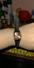 Reloj de pulsera de oro rosa para mujer, de lujo, de acero inoxidable, con diamantes de imitación, elipse, creativo, de cuarzo