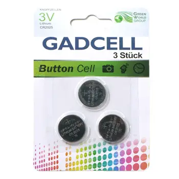 

Coin cells | lithium | CR2025 | 3 V | 3 pc --- DL2025 5003LC E-CR2025