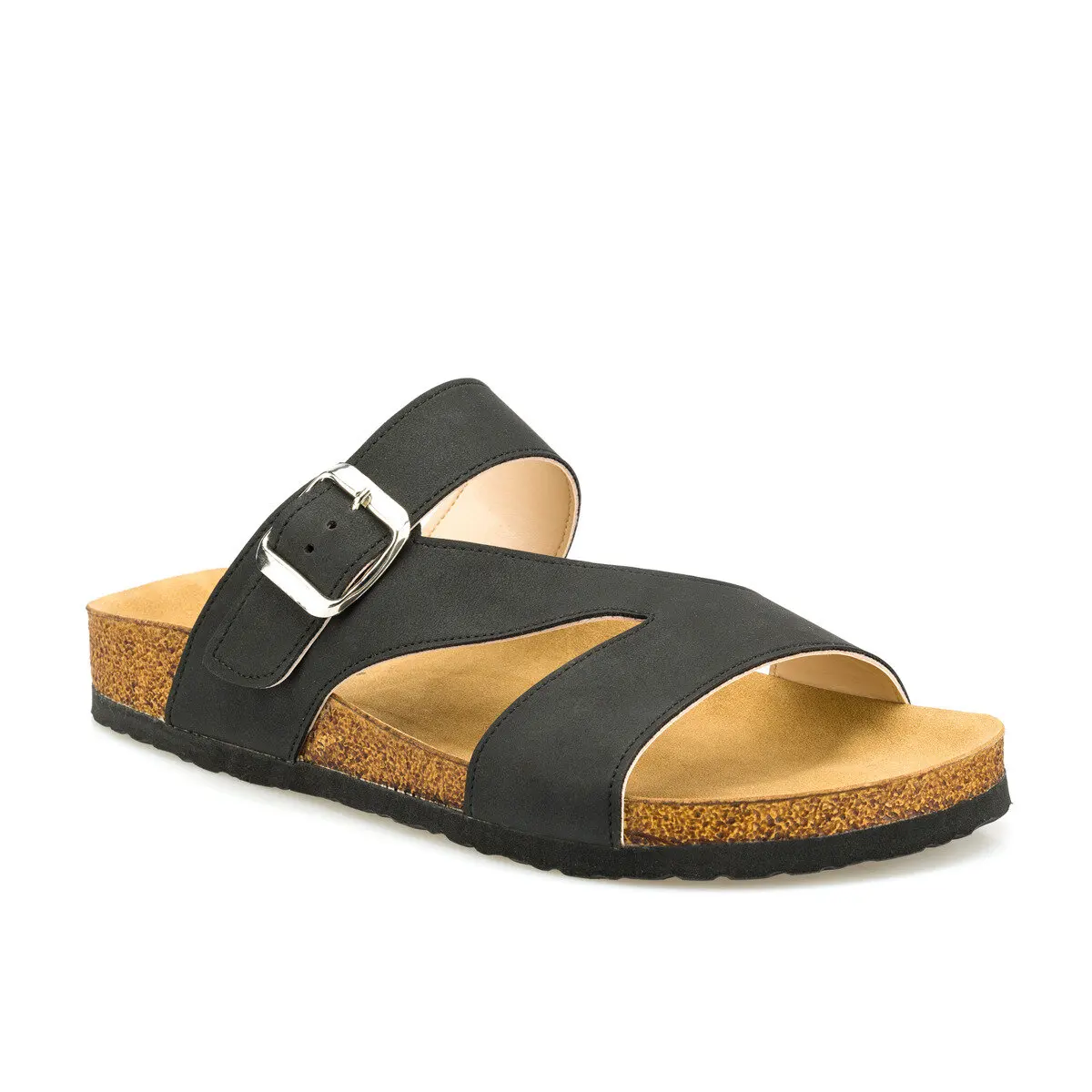 

FLO 315629.Z Black Female Slippers Polaris