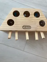 Toy Hamster Mouse Interactive-Maze Wooden Catnip Funny with Catch Chase Bite Solid 3/5-Holed