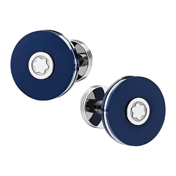 

MONTBLANC 123812 GEMINI PIX STAINLESS STEEL RESIN BLUE COLOR