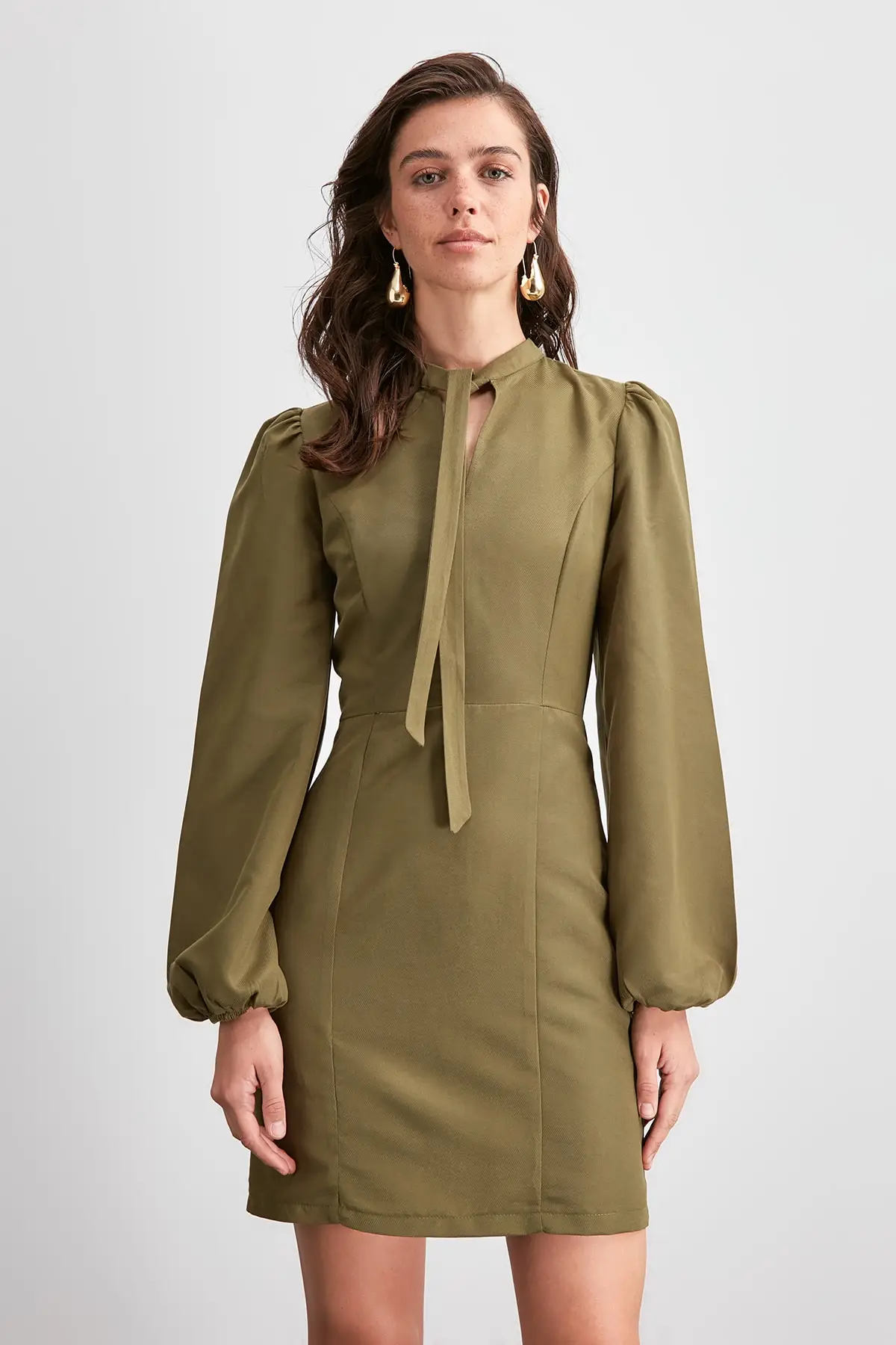 Trendyol Lacing Detail Dress TWOAW20EL2003 | Женская одежда
