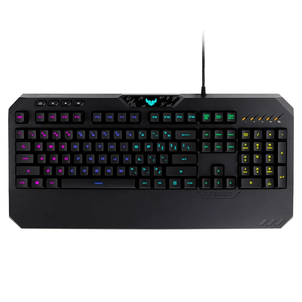 Компьютерная игровая меха-мембранная водонепроницаемая Клавиатура ASUS TUF gaming K5 Black