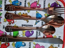 4 unids/set bebé cucharadita comida cuchara de alimentación tenedor cuchillo, utensilios de acero inoxidable niños comiendo costumbre para los niños