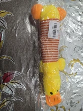 Dog-Toys Squeak Chew Durability All-Pets Sound-Dolls Duck Funny Fleece Elephant Cat Pig
