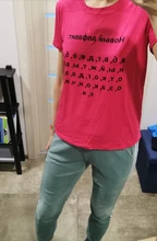 Female T-Shirt Short-Sleeve Aesthetic Tops Inscriptions Alphabet Russian Women Harajuku