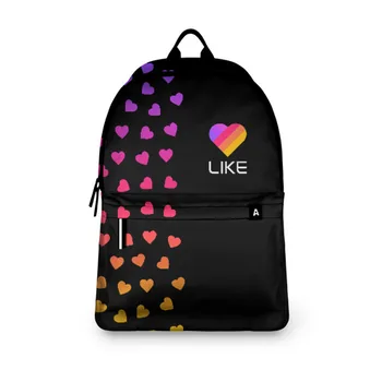 

Backpack 3D like (likee)-Hearts