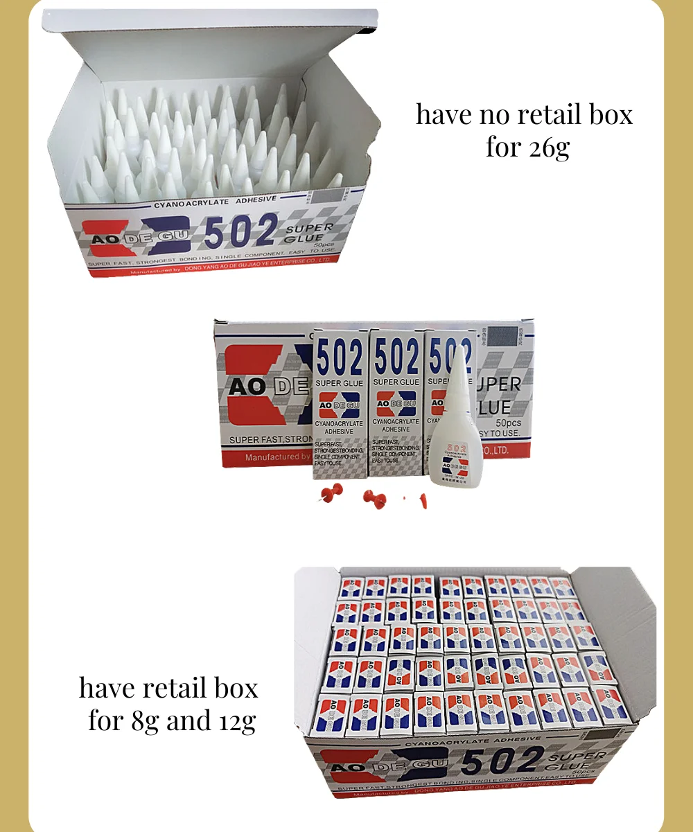 502 인스턴트 시안아크릴 접착제, 강력한 DIY 액체 쥬얼리 장난감 신발, 초고속 건조 투명 접착제, 3ML