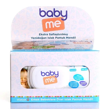 

ebebek baby me Newborn Baby Boy Cotton Wet Wipes 3x40 pcs