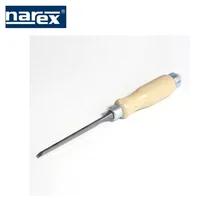 Стамеска плоская с деревянной(светлой) ручкой 6 мм, NAREX