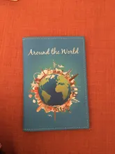 Moda lindo gato y pato animales de dibujos animados cubierta de pasaporte hombres mujeres de cuero PU viaje pasaporte titular de la tarjeta de identificación 14,5*10 cm