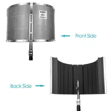 Neewer Microphone Isolation bouclier absorbeur filtre Vocal Isolation cabine avec panneau en aluminium léger, insonorisation épaisse