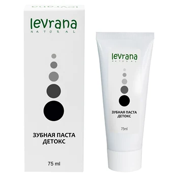 

Cosmetics, genuine cosmetics, Levrana, Леврана, toothpaste, NTP09, toothpaste "Detox", black 75 ml