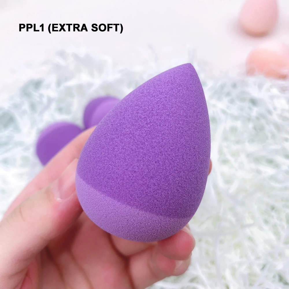 PPL1 - EXTRA SOFT Силиконовая Пронизанная супер красота макияж губка-сохранить макияж Ditch микробов экстра-мягкая губка для макияжа блендер - Цвет: PPL1 - EXTRA SOFT
