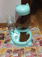 Automatic Feeder Bowl Food-Feeding-Container-Supplies 528ml-Bottle Drinking-Water Kitten