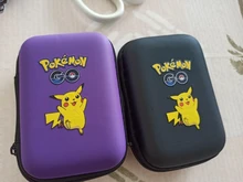 Álbum de 50 tarjetas de capacidad de disco duro portátil caso titular de la tarjeta de Pokemon Pikachu juego tarjetas marcadores de libros titular
