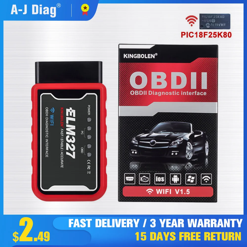 Автомобильный сканер OBD2 Wifi Bluetooth ELM327 V1.5 авто диагностические инструменты Mini