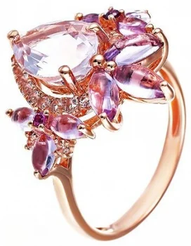 

Jay VI ring with scatter of colored and gemstone Red Gold