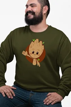 

Angemiel Wear Cute Groot Green Men 'S Sweatshirt